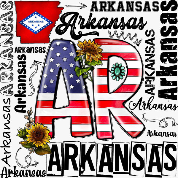 AR Arkansas - Texas DTF Print
