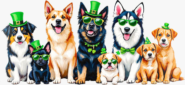 St. Patrick’s Day Dog Squad Tee - Texas DTF Print
