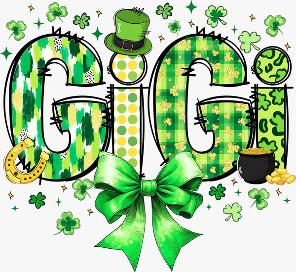 St. Patrick’s Day “Grandma” Word Art - Texas DTF Print