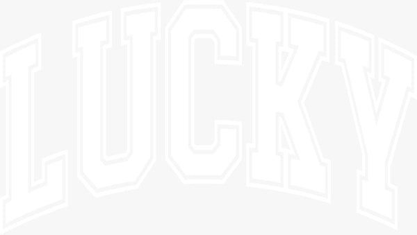 LUCKY Outline - Texas DTF Print