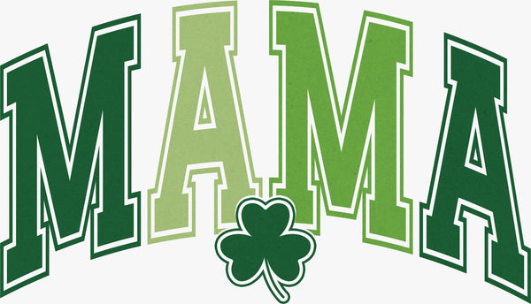 Gradient Mama with Shamrock - Texas DTF Print