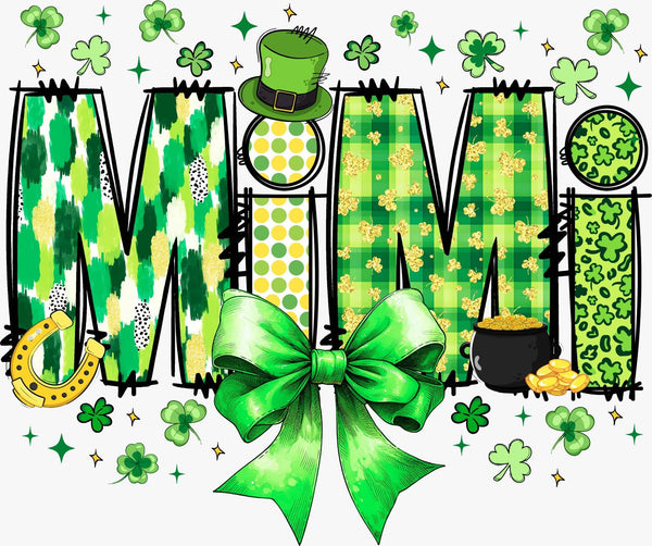 Made for Mimi: Shamrock Bow DTF Print - Texas DTF Print