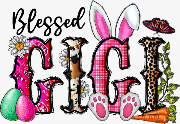 Blessed GIGI Bunny - Texas DTF Print