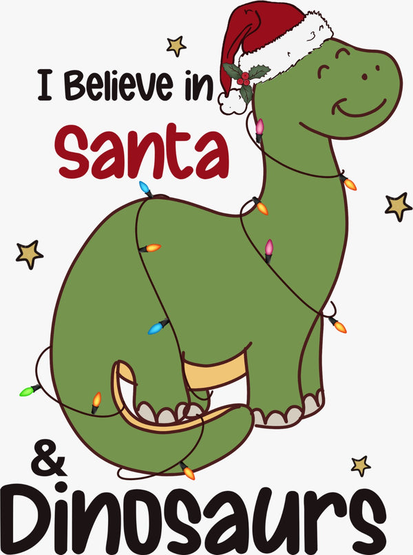 Santa Dinosaurs - Texas DTF Print