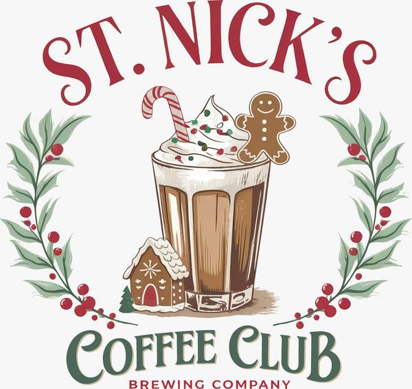 ST Nick's Coffee Club Christmas - Texas DTF Print