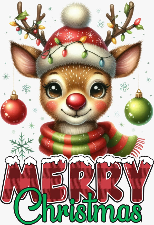 Baby Deer Christmas - Texas DTF Print