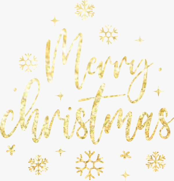 Sparkling Merry Christmas - Texas DTF Print